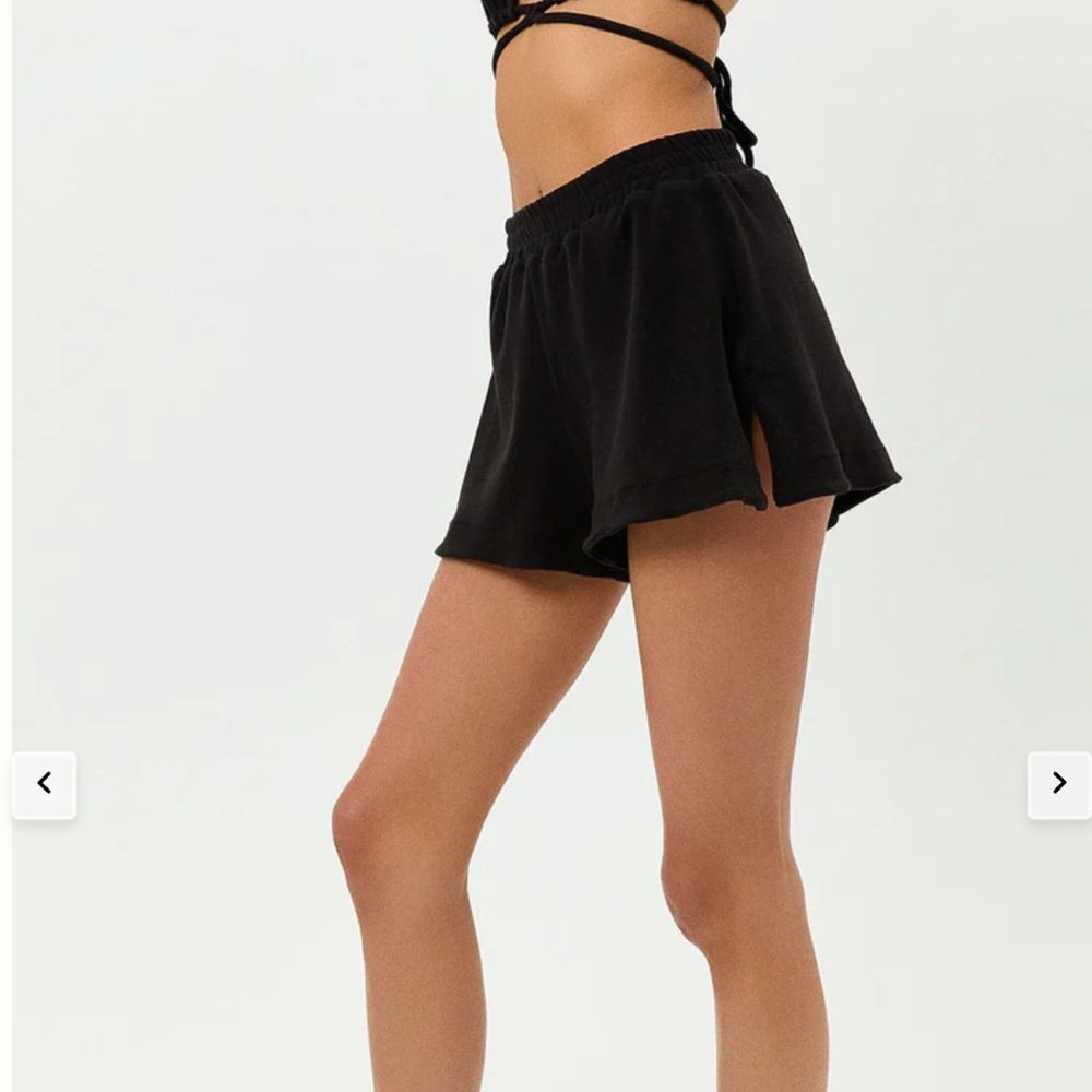 Black Terry Shorts From Frankies Bikinis